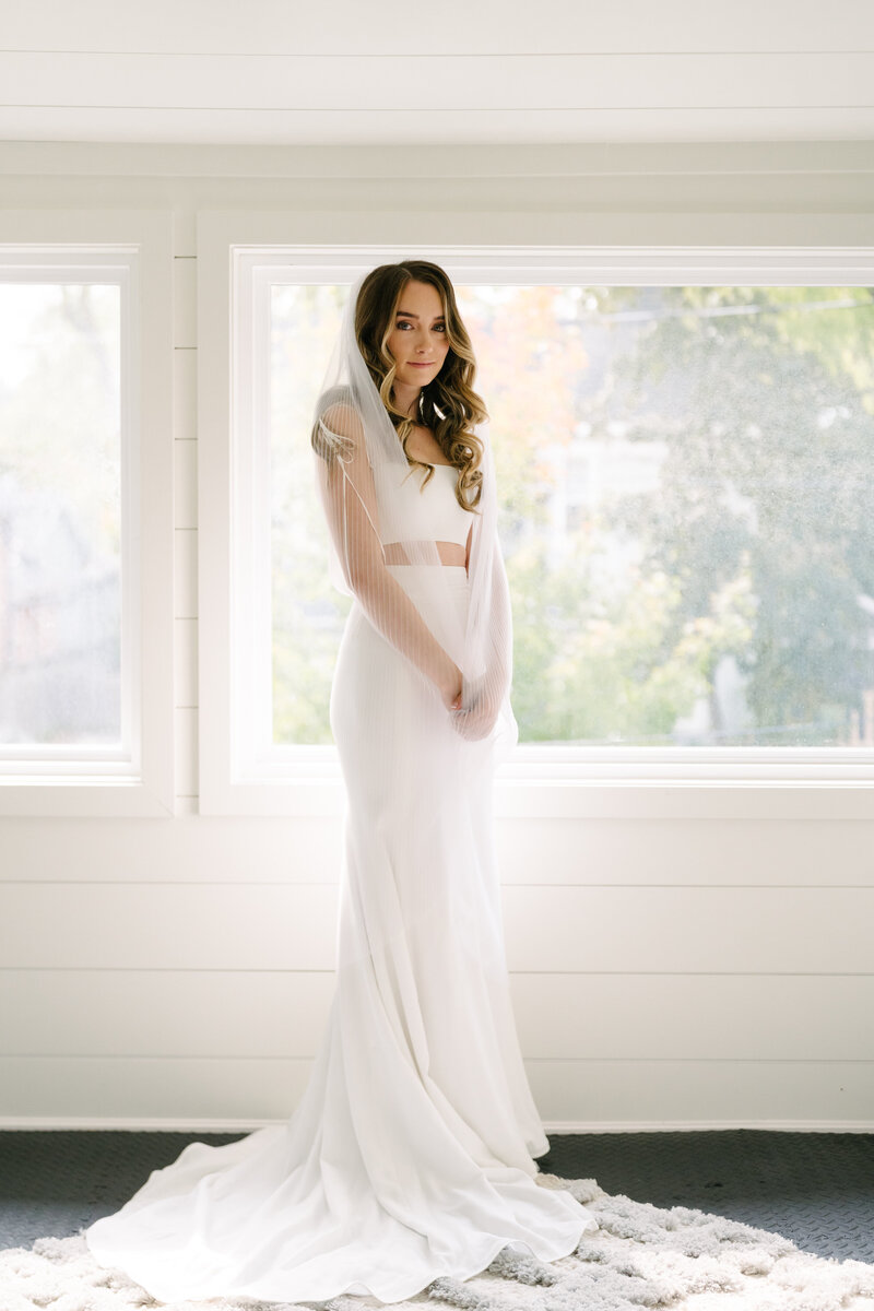 Timeless soft glam makeup photographed in natural light