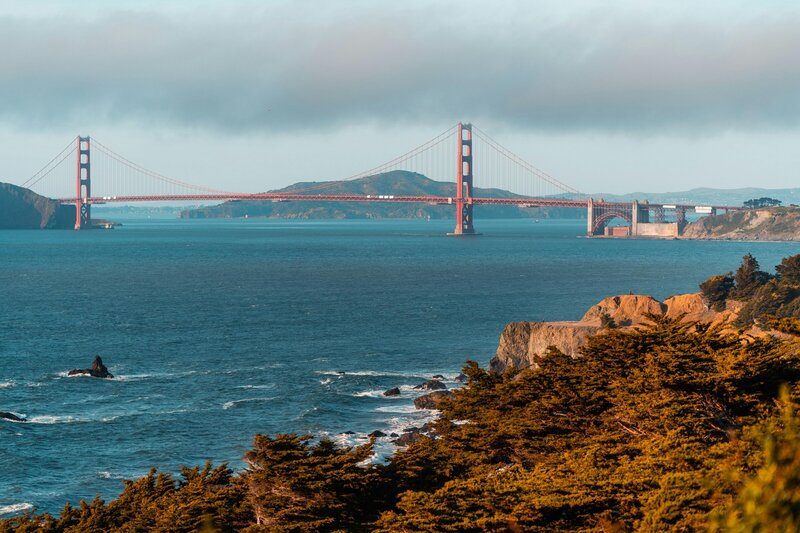 Golden Gate bridge in San Francisco, CA 