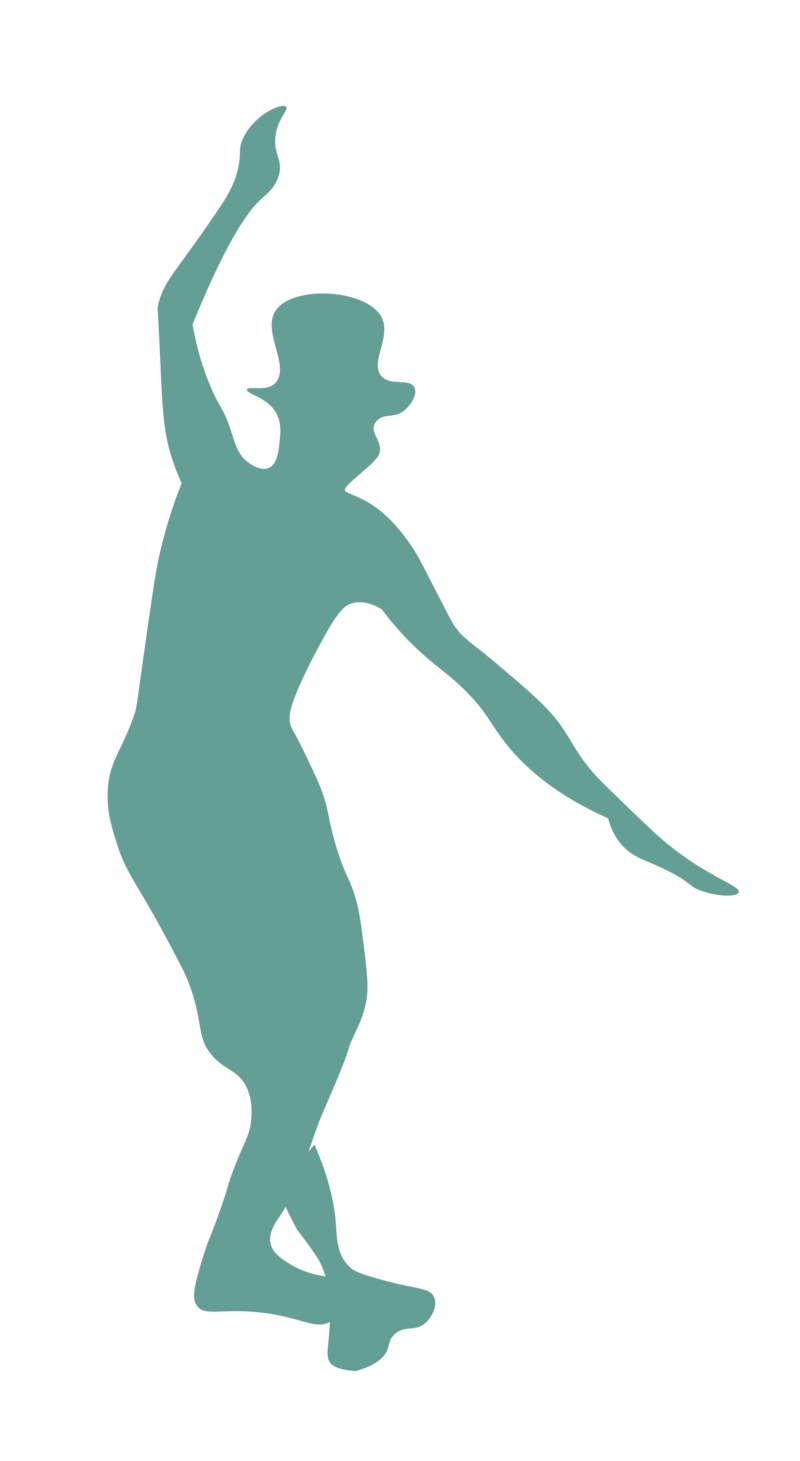 Figure of a man wearing a hat and dancing