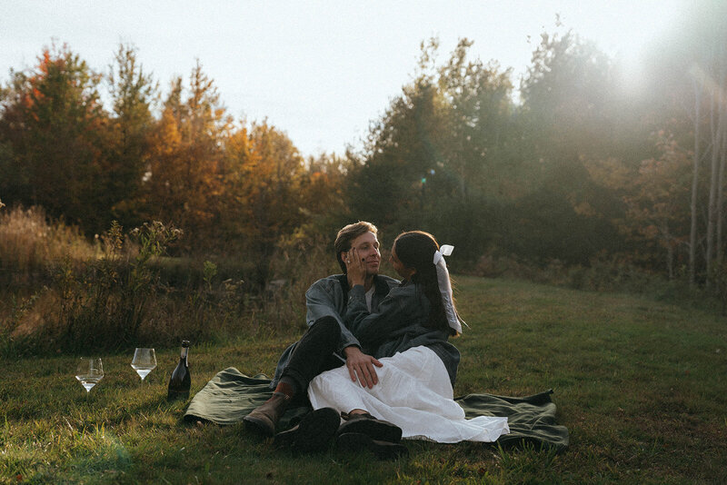 details from a vermont engagement photoshoot captured by vermont wedding photographer elsie goodman