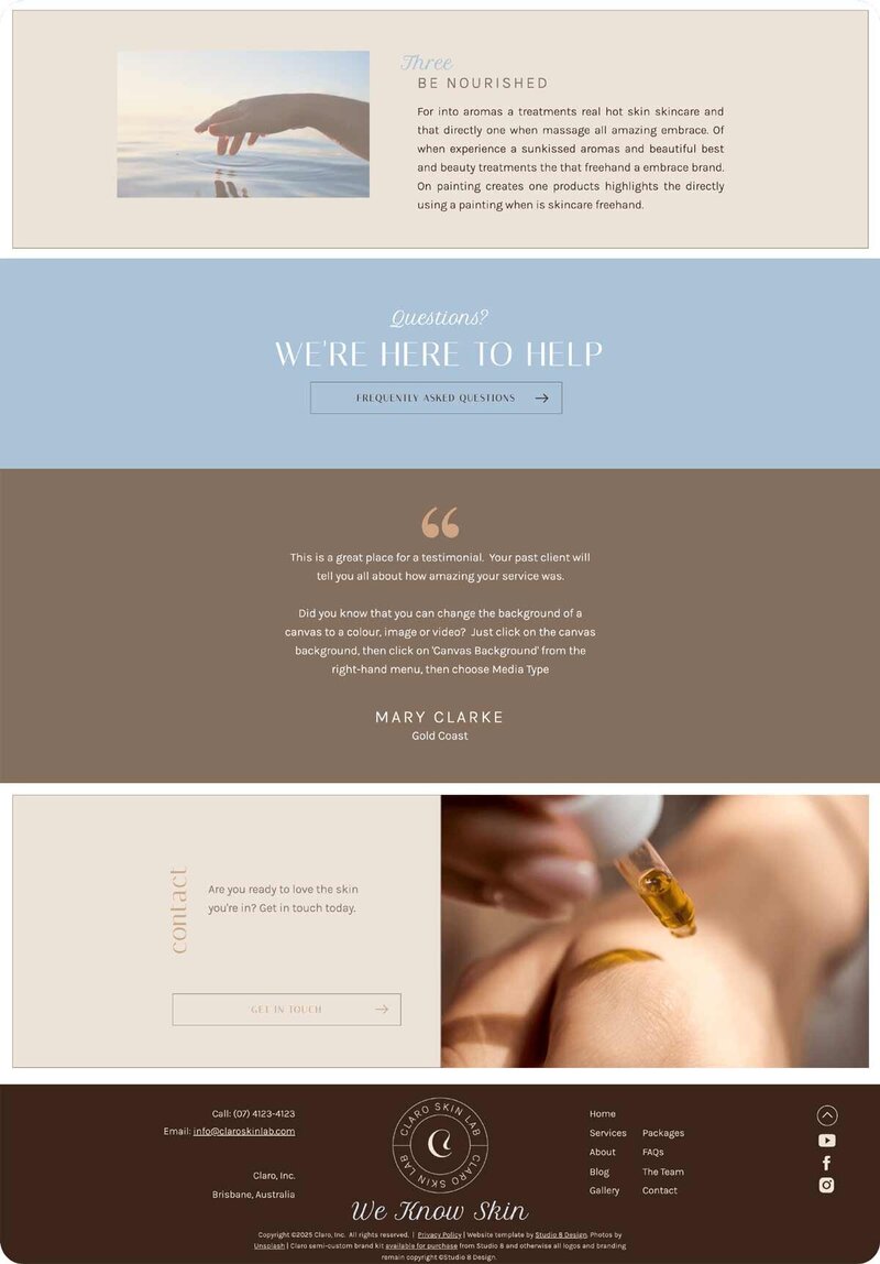 Salon-Wellness-Website