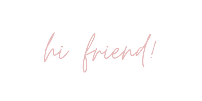 "hey friends" written in a script font.
