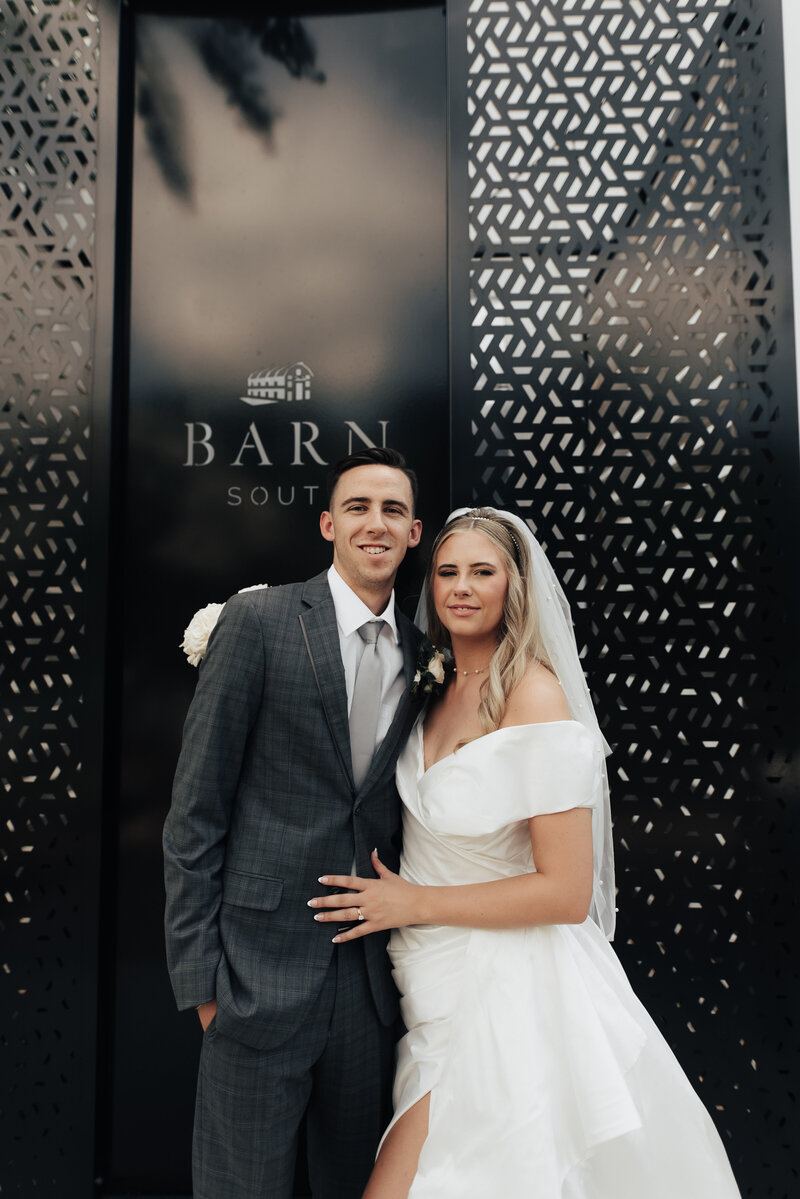 wedding photos taken at Barn south