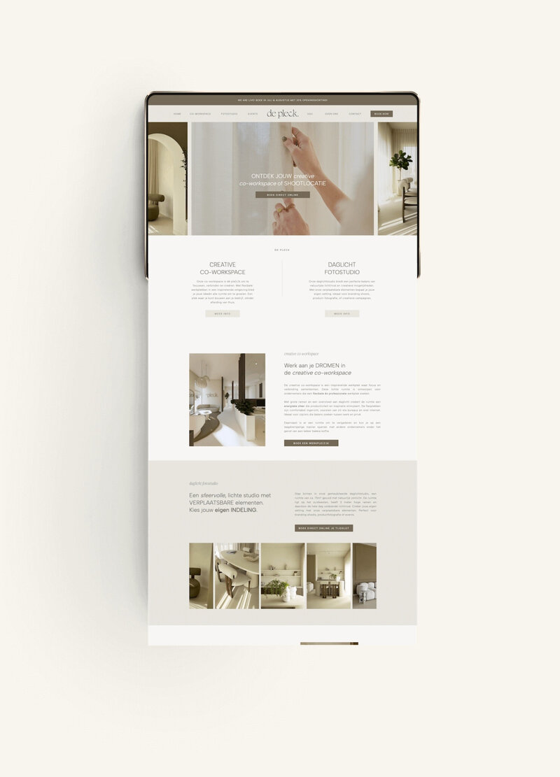 Showit website Michelle Close Photography