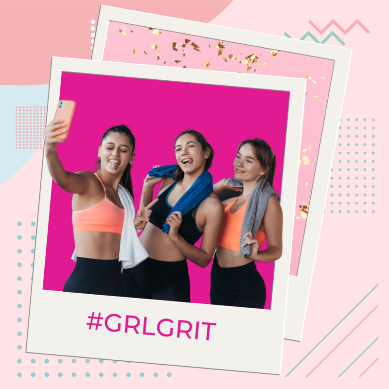 #grlgrit class with girls doing a hiit class