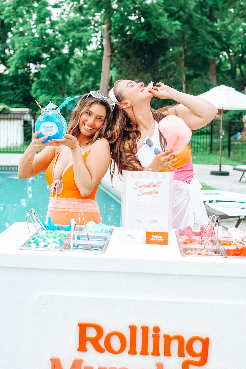 Candy cocktails from NJ snack cart and mobile bar summer collab