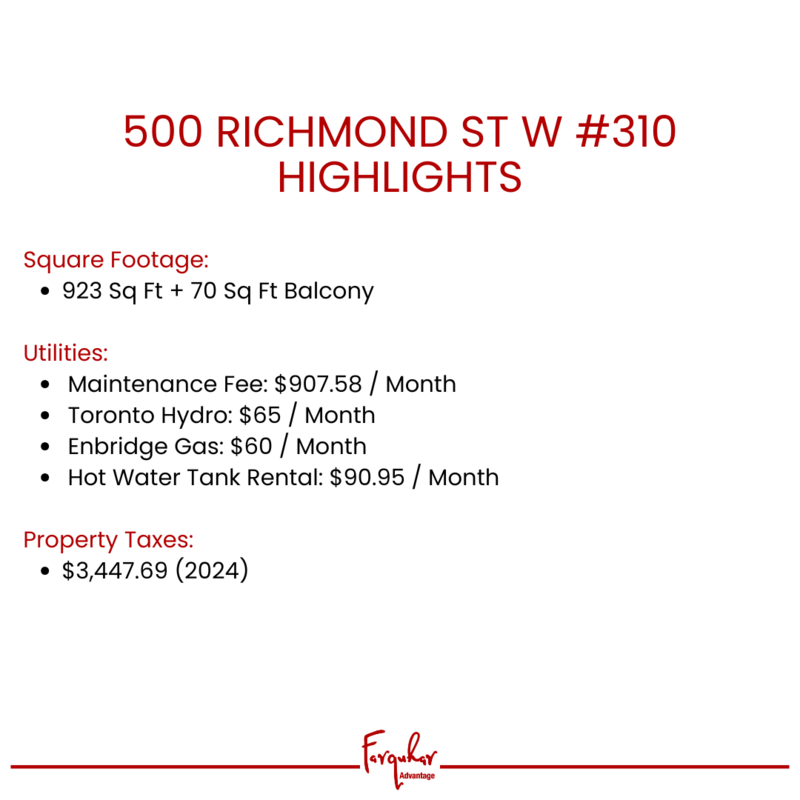 Features - 500 Richmond St W #310