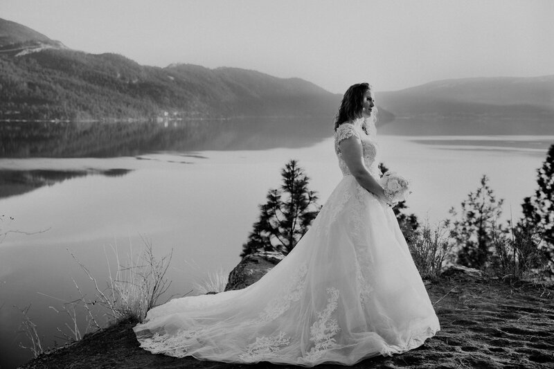 Okanagan Lifestyle Elopement Photographer Vernon British Columbia  Coldstream Kelowna Weddings Alberta Lake Lookout  Sunset Silhouette
