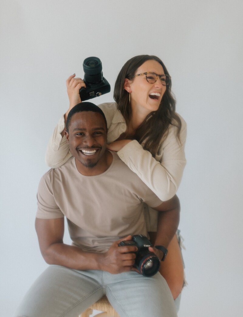 couple smiling at the camera