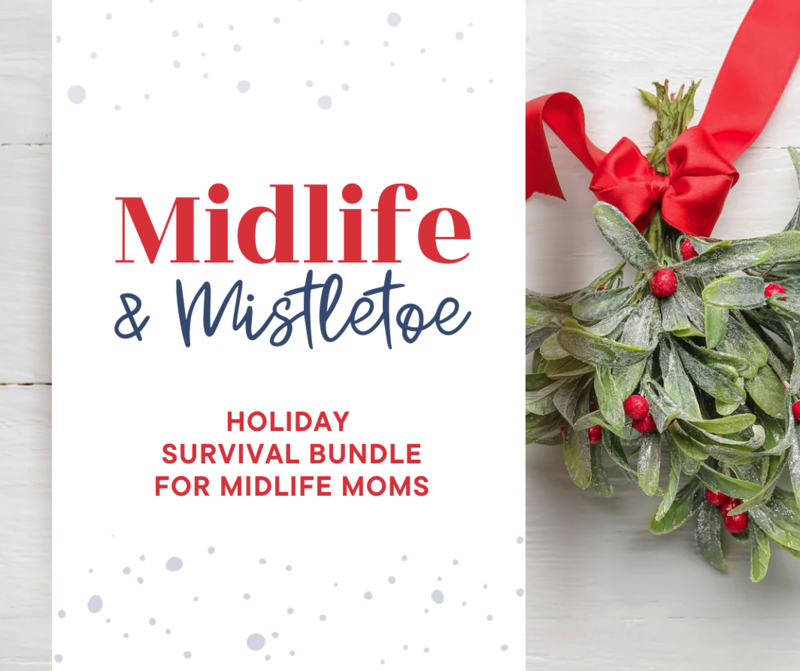 Ashley Malik - Perimenopause Health Coach for Busy Moms wearing red floral shirt, crossing arms, smiling at camera