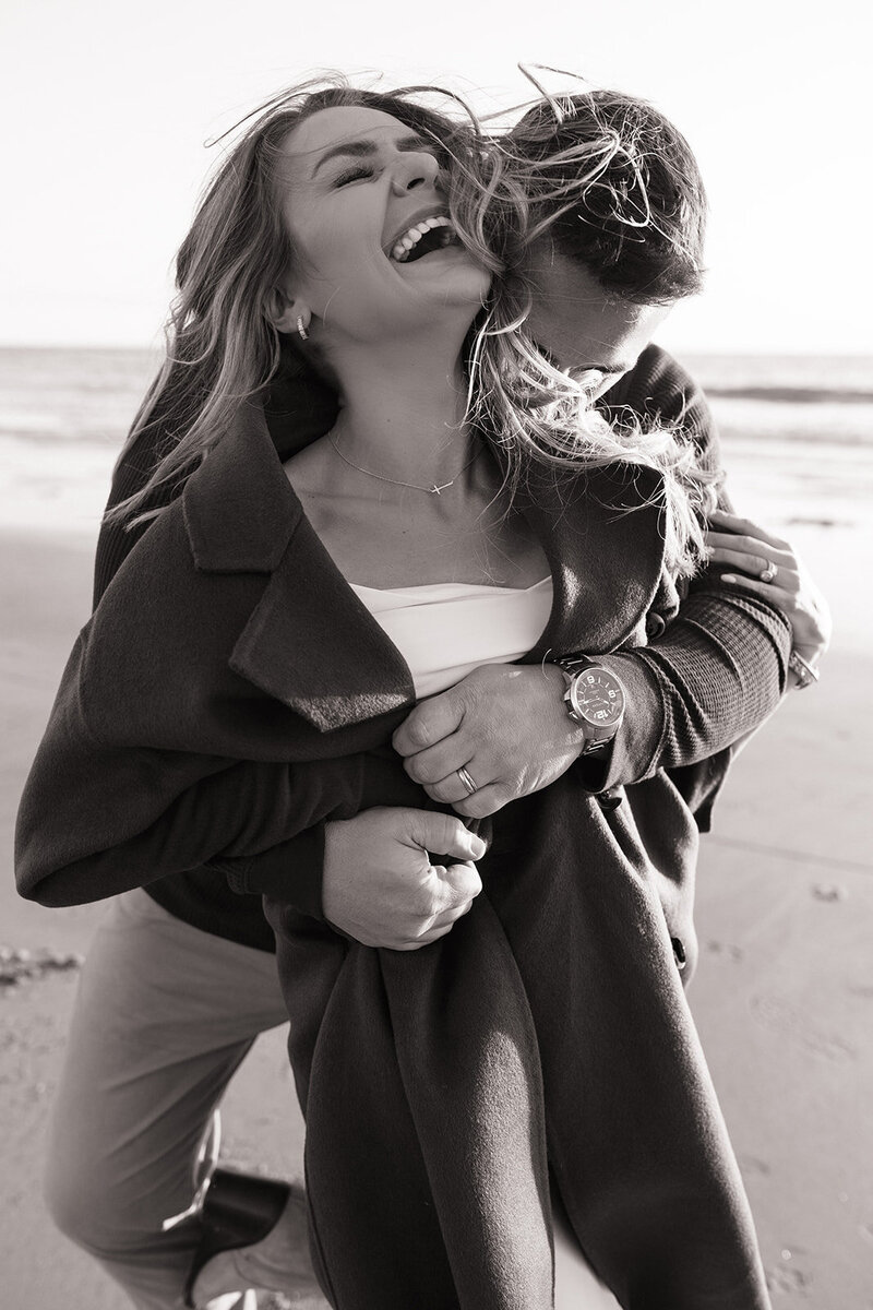 newport beach engagement session newport pier photos