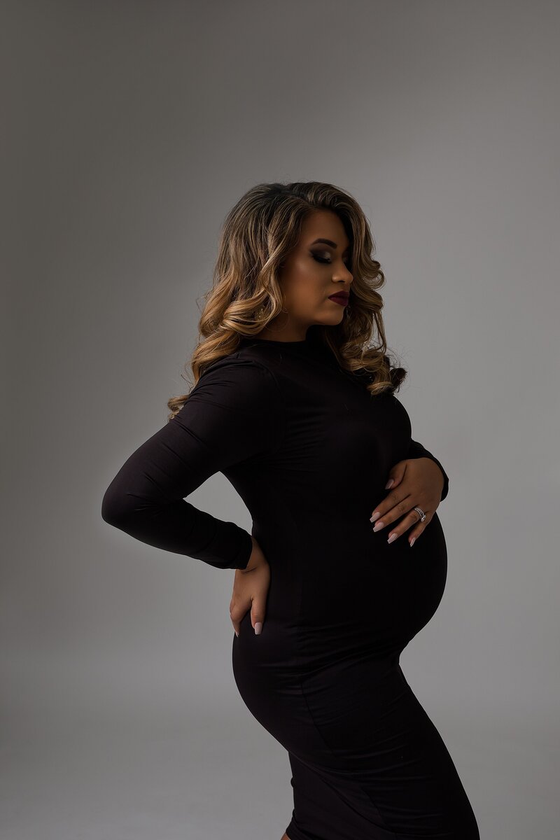 Orlando Maternity photographer black dress_0001