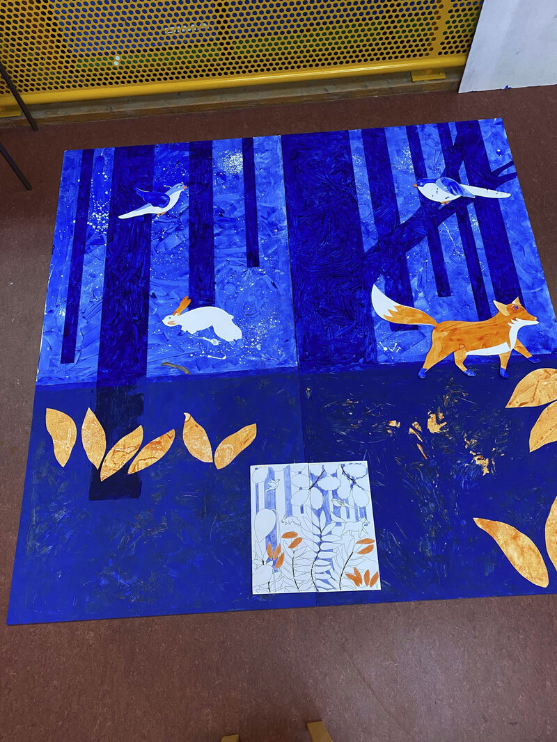 Lauranne-guyomard-intervenante-art-metière-petite-enfance-ecole-motif-nature-peinture-eveil-culturel-