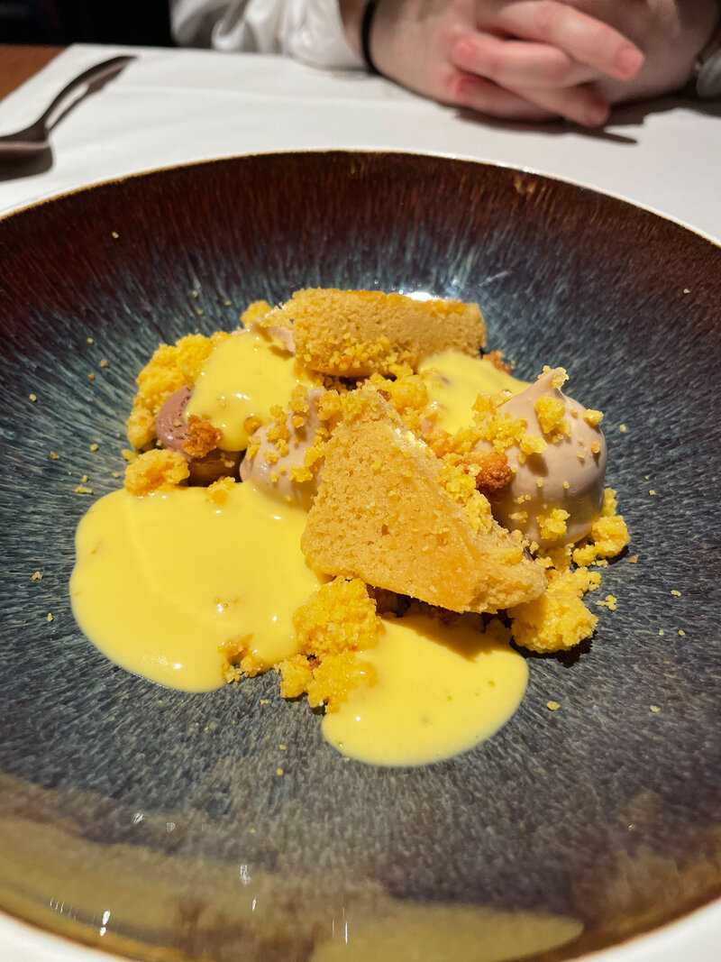 Dessert at Aroma in Turin, Italy