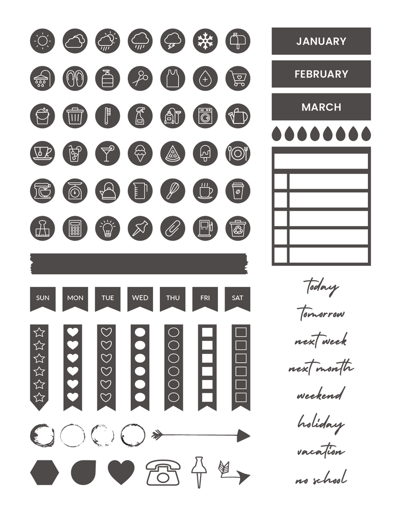 20 Five Digital Planner No 14 by Click 2 Plan-1