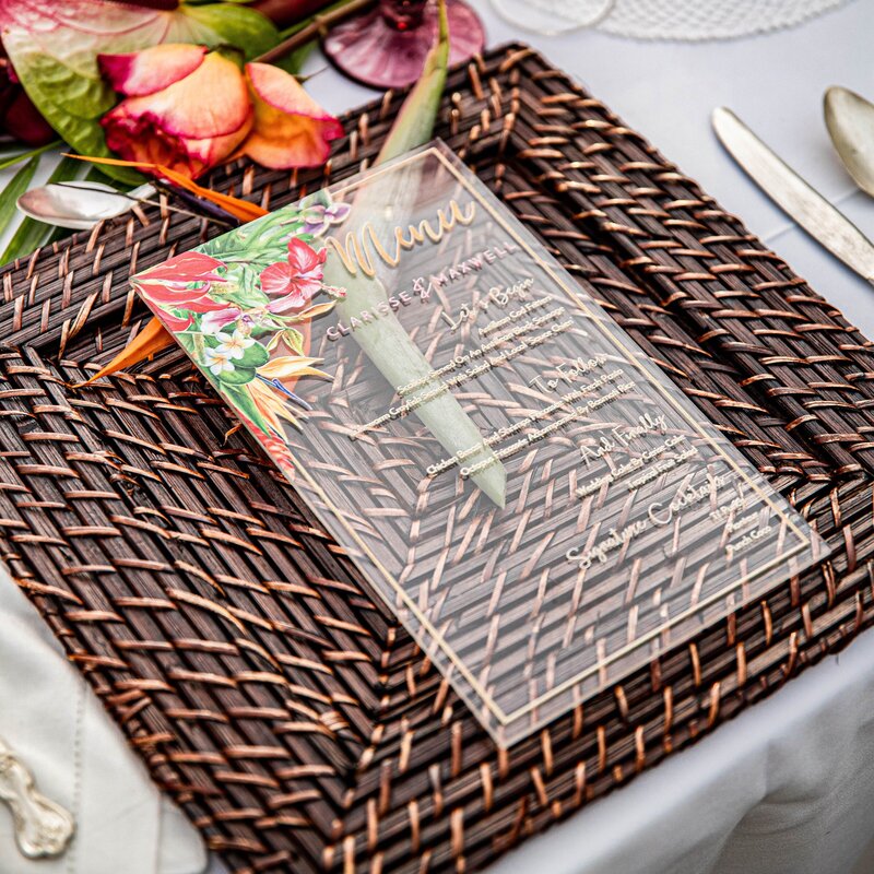 luxury menu destination wedding planner