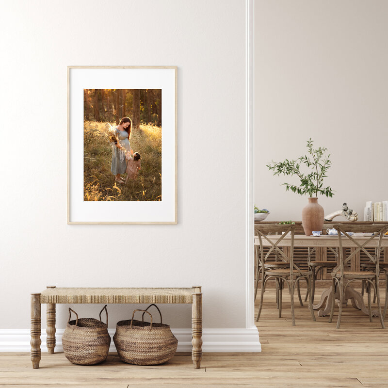 Framed Print Of mother and her child