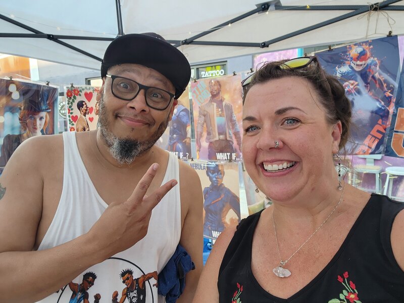Founder Ashly Ulrich at First Friday Art Walk