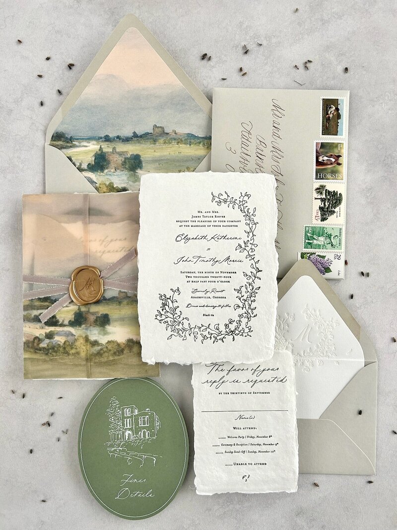 Lindsey Ellen Paper Co. logo – custom wedding stationery designer