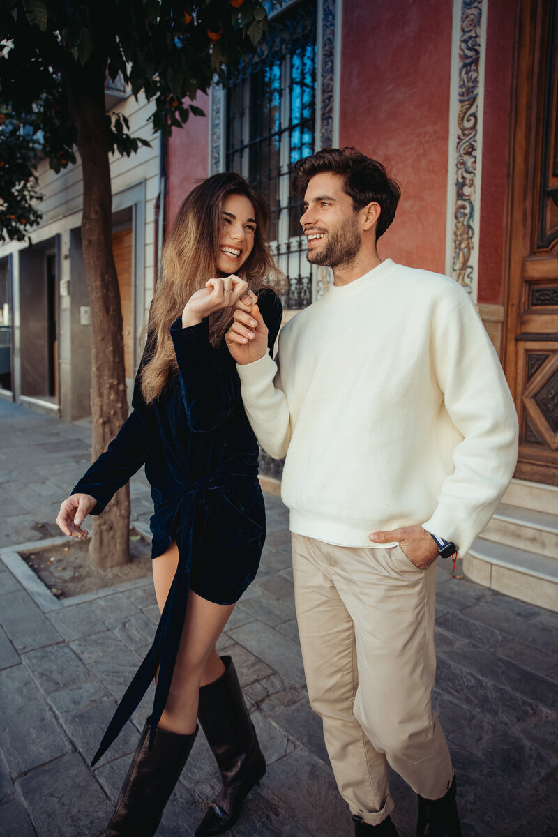 columbus ohio wedding photographer Seville, Spain destination engagement shoot with Miss Spain