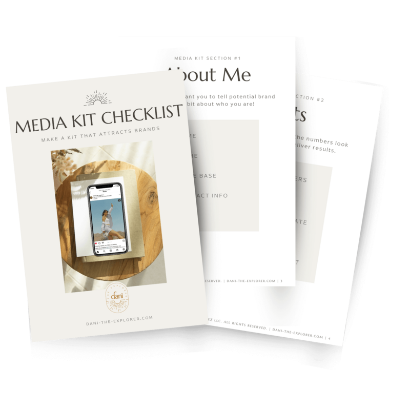 Free Media Kit Checklist