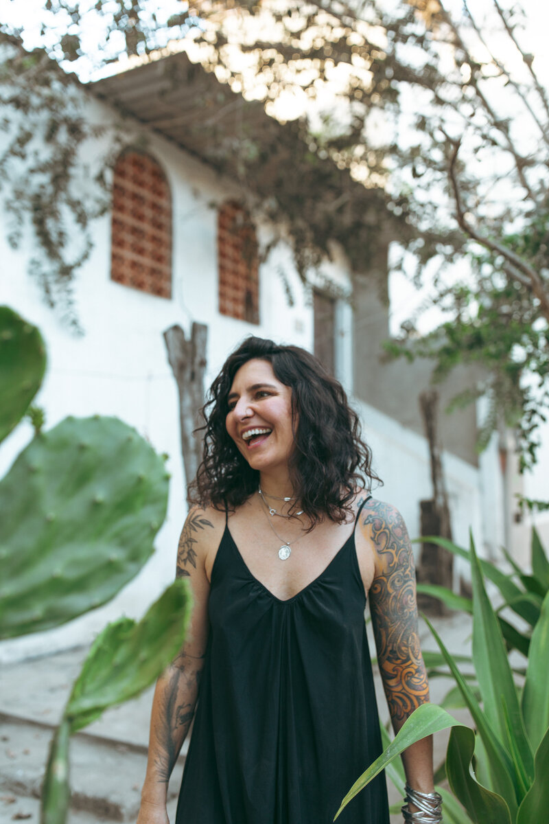 Portrait of Karen Pride, a professional traveling photographer, based in Portland, Oregon.