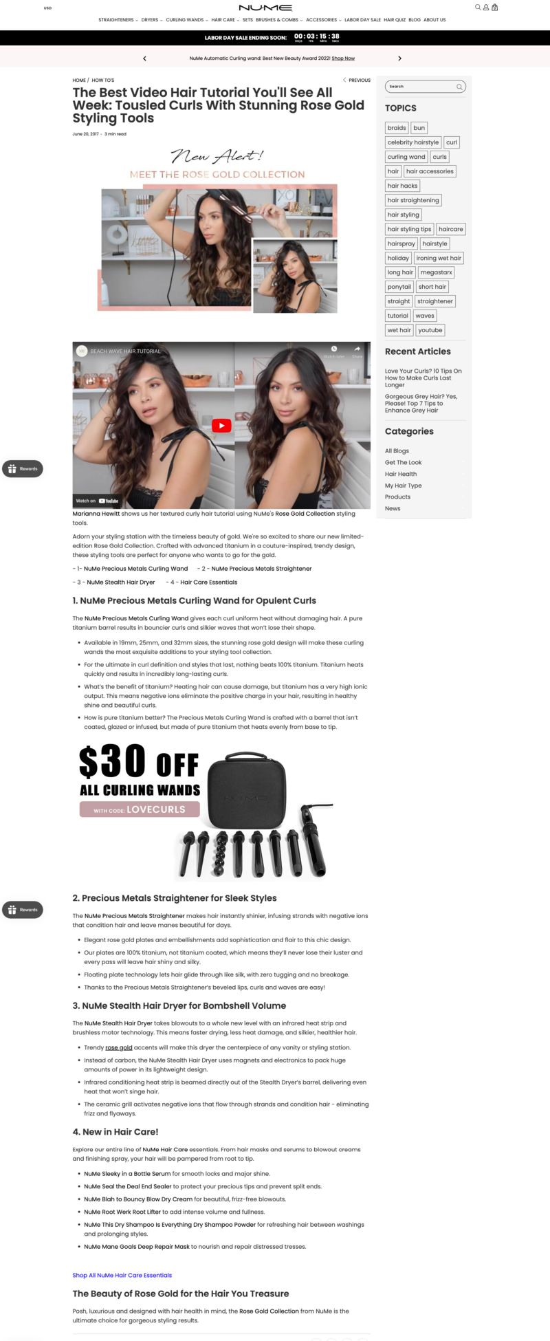 The Best Video Hair Tutorial You'll See All Week_ Tousled Curls With S