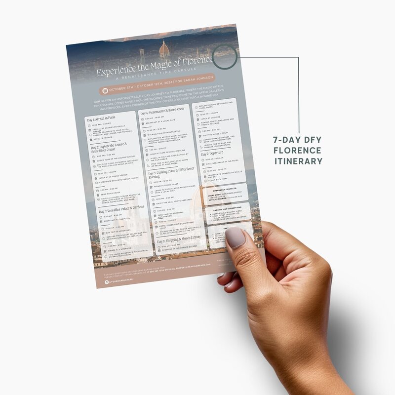 trip itinerary flyer template for travel agency3