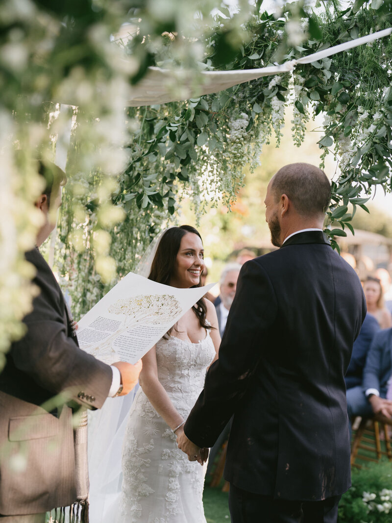 Bride and Groom at the Altar | Nicole Chapman Design