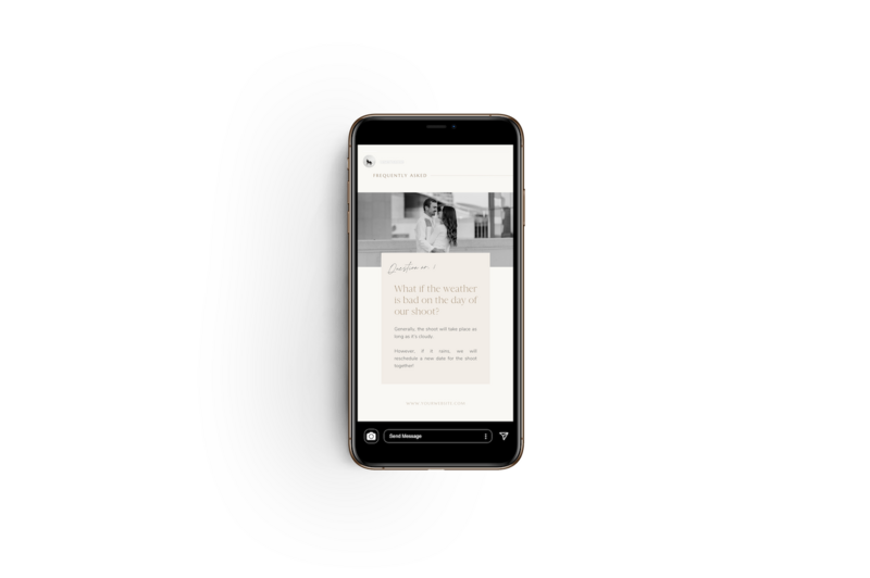 Neutral Instagrams story templates Ivory Vines 3