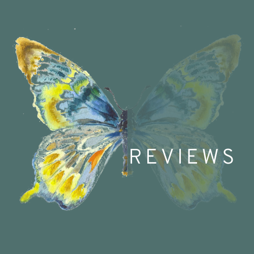 Beige Butterfly Flower Shop Logo