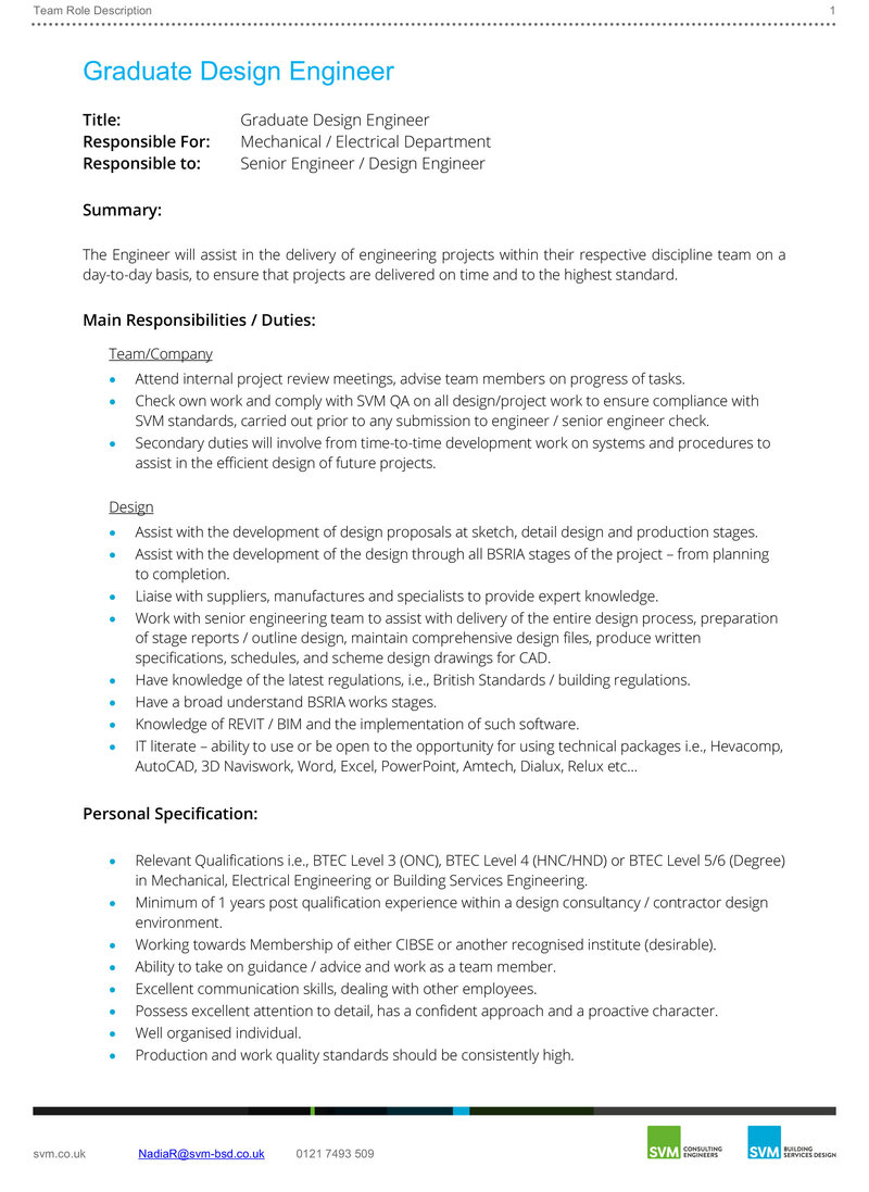 Graduate Design Engineer - Company Role Description [SVM_2021]-1
