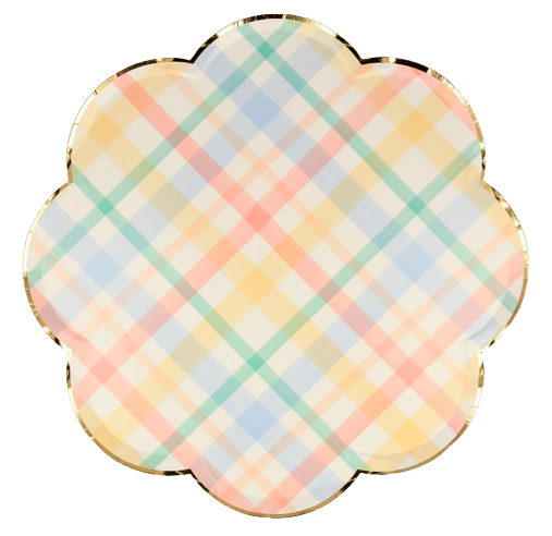 Plaid_Pattern_Dinner_Plates_Engraved_Events_Kids_Party_Packages