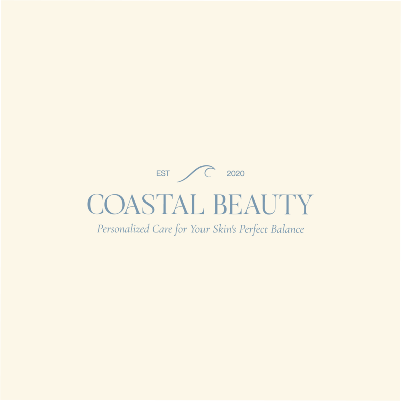 Coastal Skincare brand logo with tagline