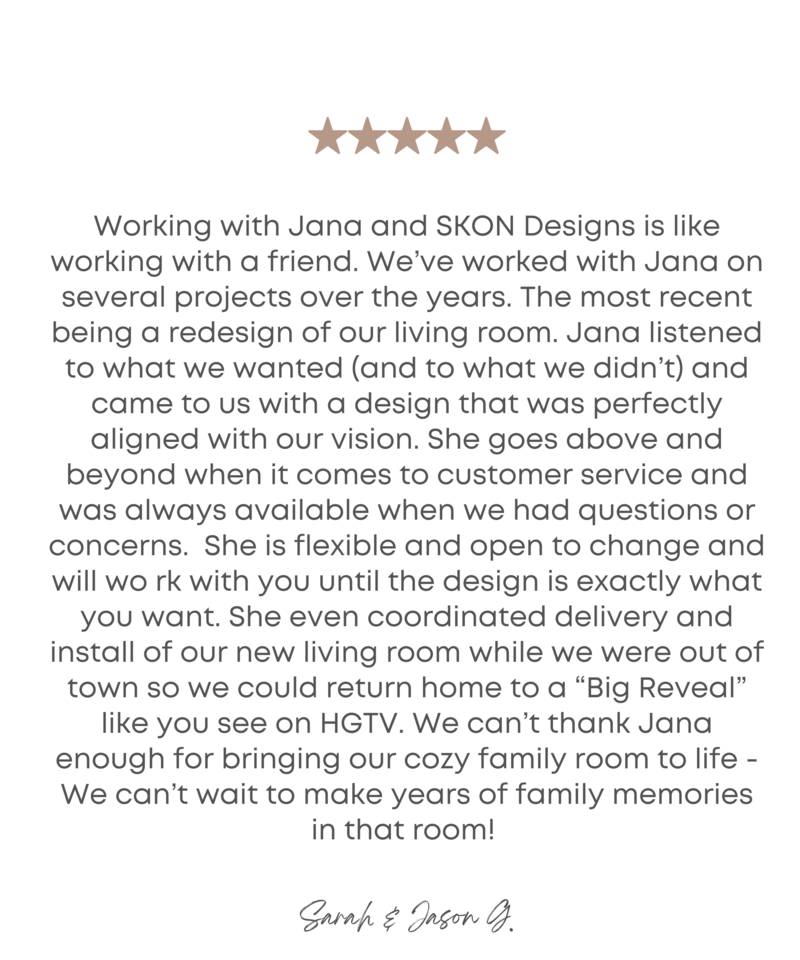Uncertain about your Florida interior design project? Explore client reviews and discover the expertise of SKÖN Designs.