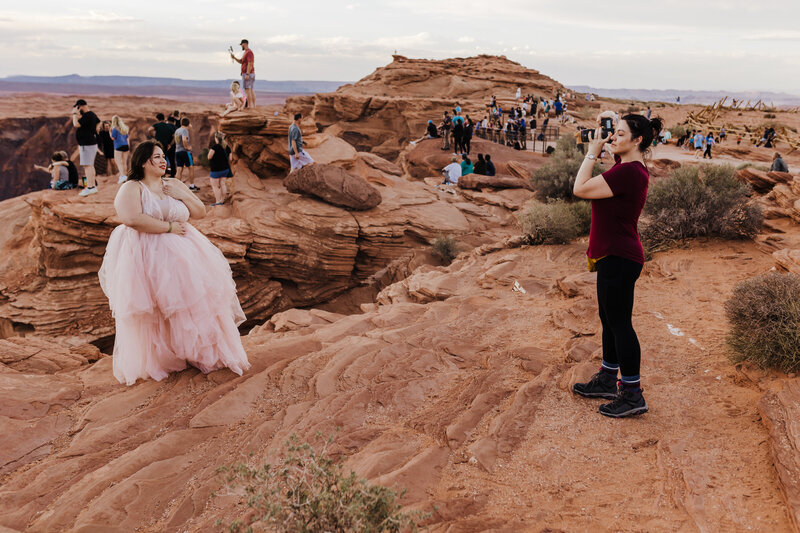 family photoshoot in desert