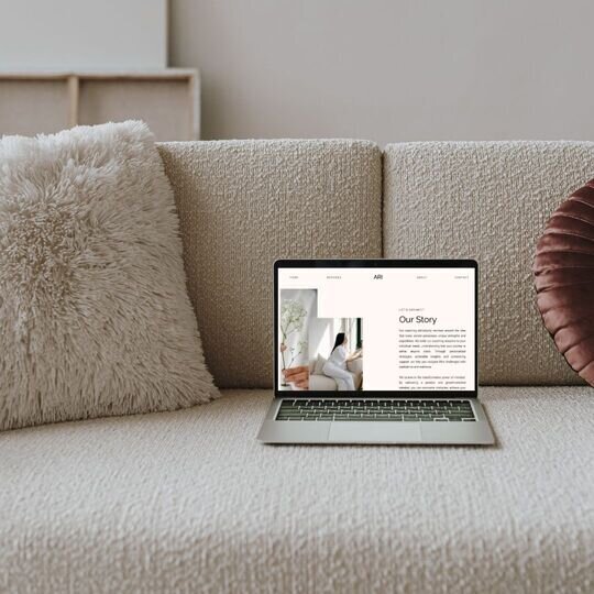Ari website design mock up