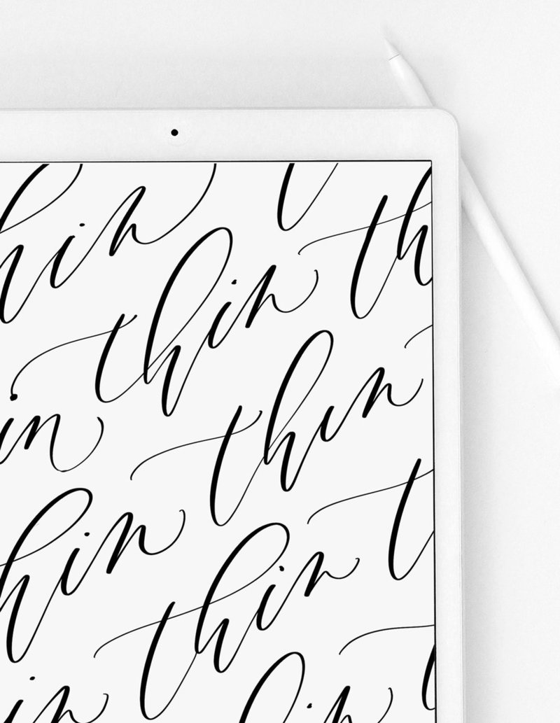 Thin Calligraphy Procreate Brush | Shop Saffron Avenue, Brand Styling,  Modern Calligraphy, Lifestyle Blog, www.saffronavenue.com