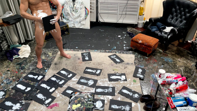 Brent Ray Fraser Monoprint Paintings in Silo 2022 - 02