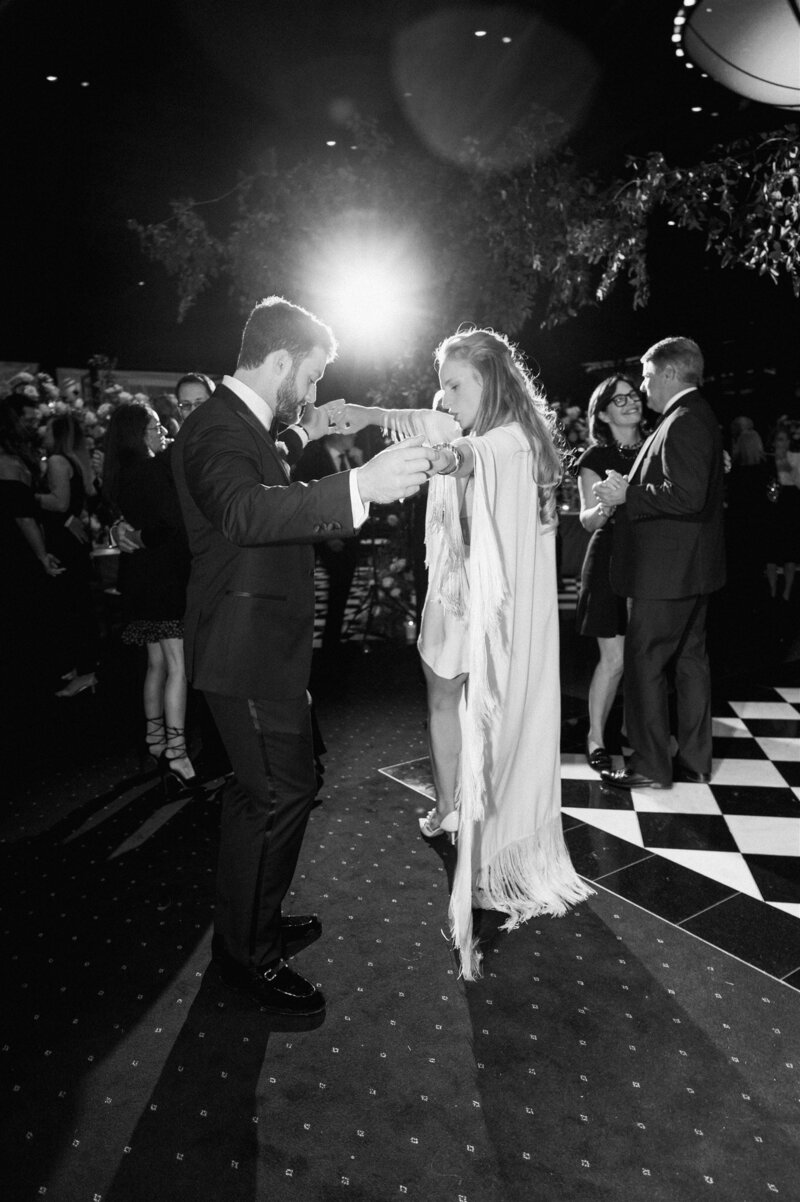 Bustling Fashion All-White Fall Wedding at the Shepherd’s Hollow Club, Glass Banquet Venue on the Lake, Detroit MI