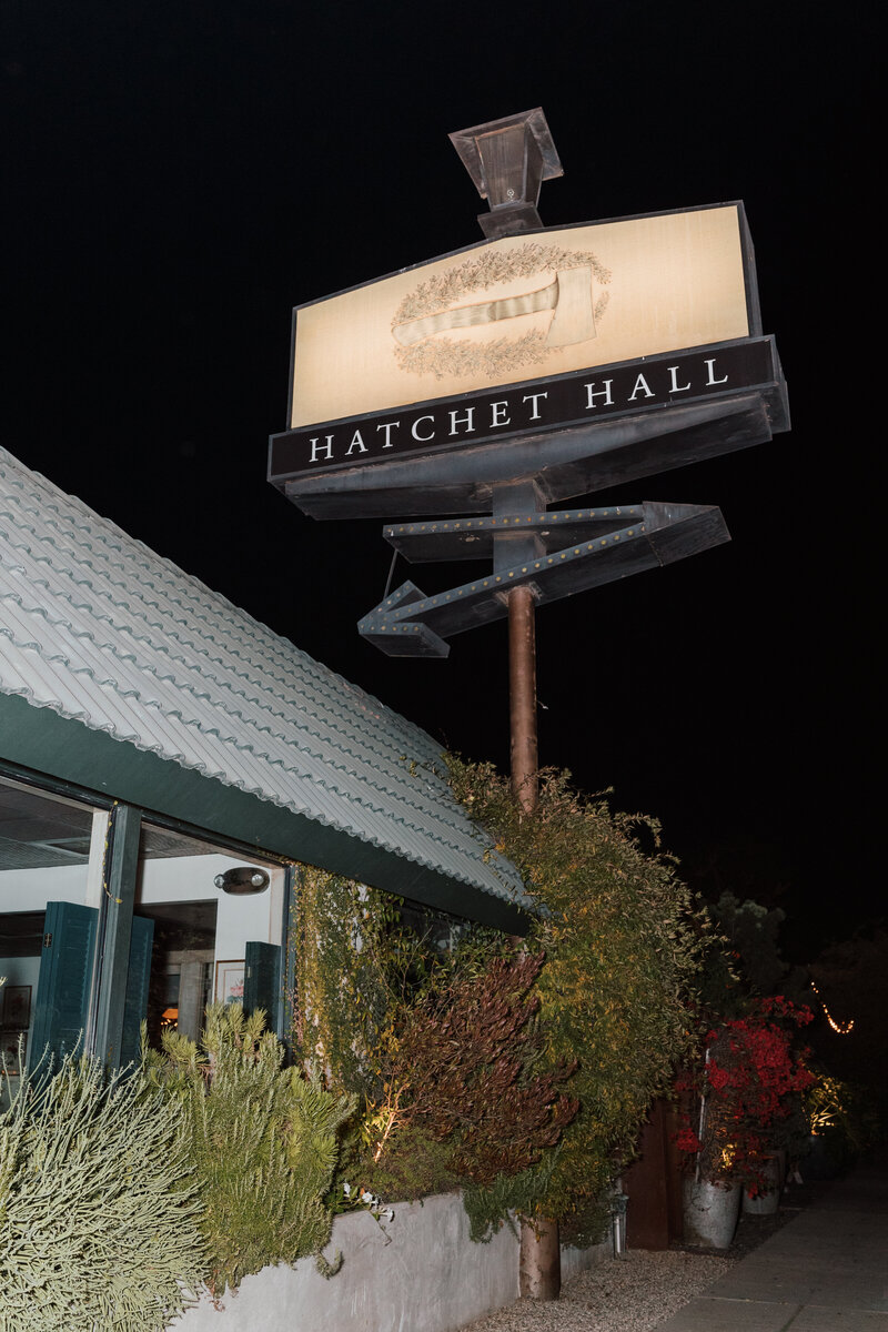 A private estate elopement and Hatchet Hall wedding reception in Los Angeles