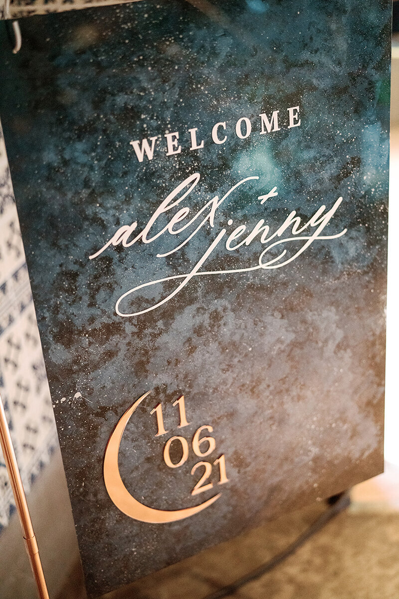 Celestial Acrylic Welcome Sign