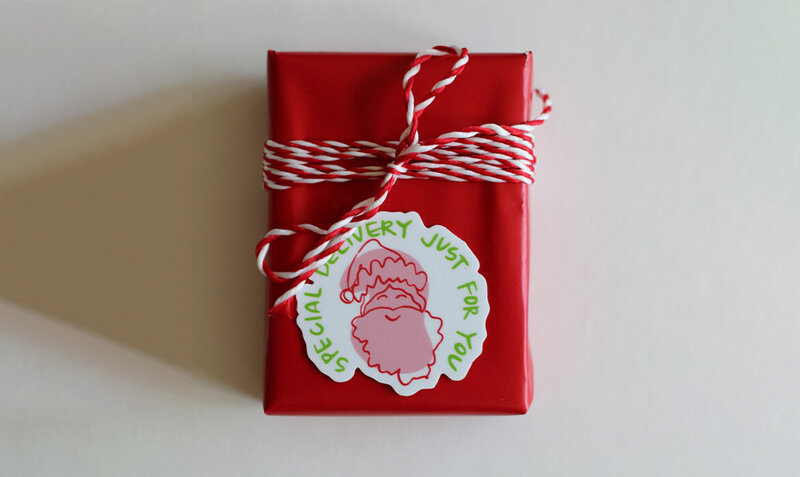 christmas-holiday-sticker-special-delivery-santa-gift