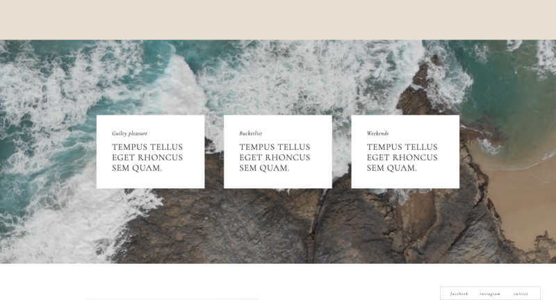 Showit theme for coaches and creatives - minimalistic, elegant & classy 01