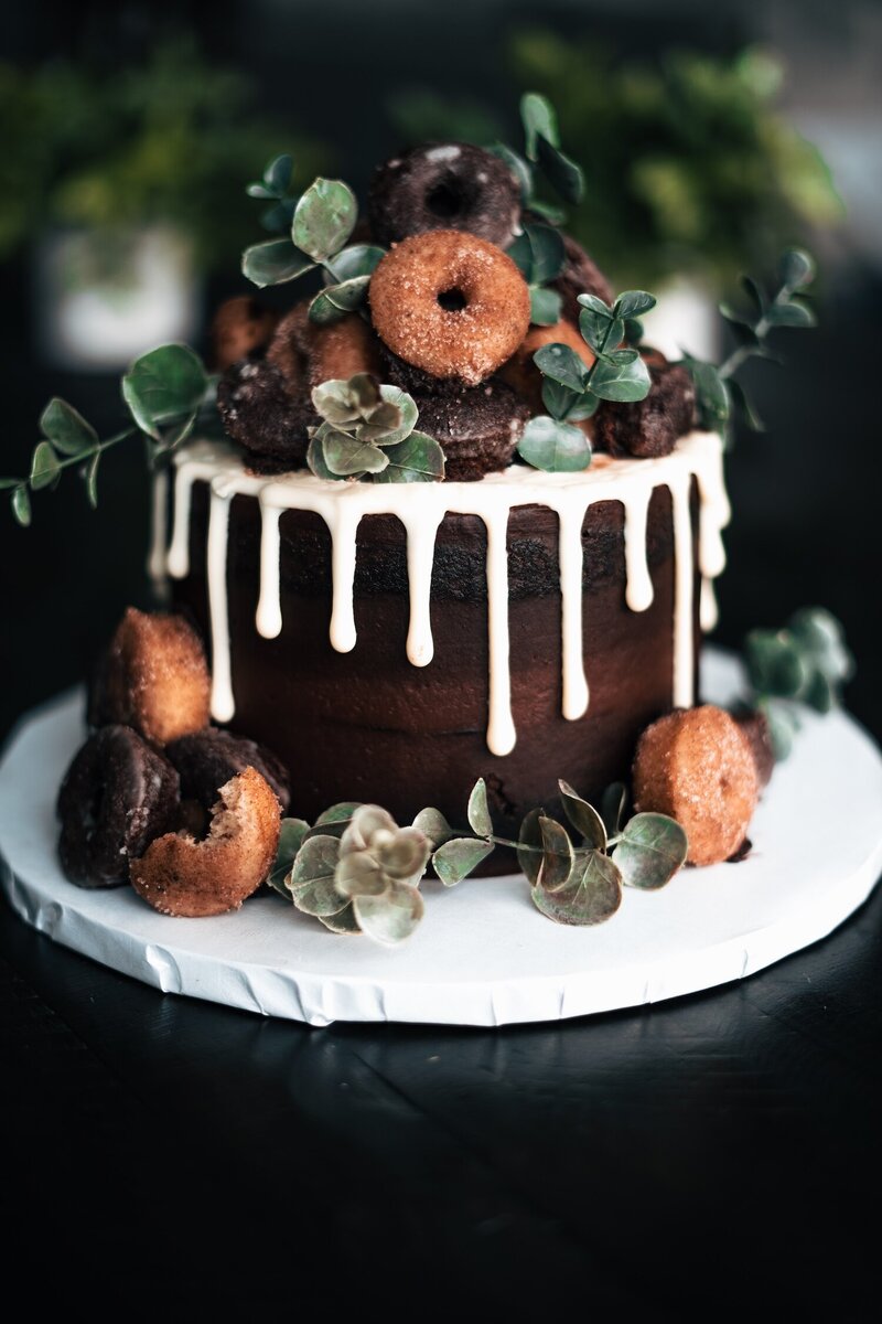 JJ-BAKES-COMPANY-Custom Signature Cakes-Mini Donut Cake