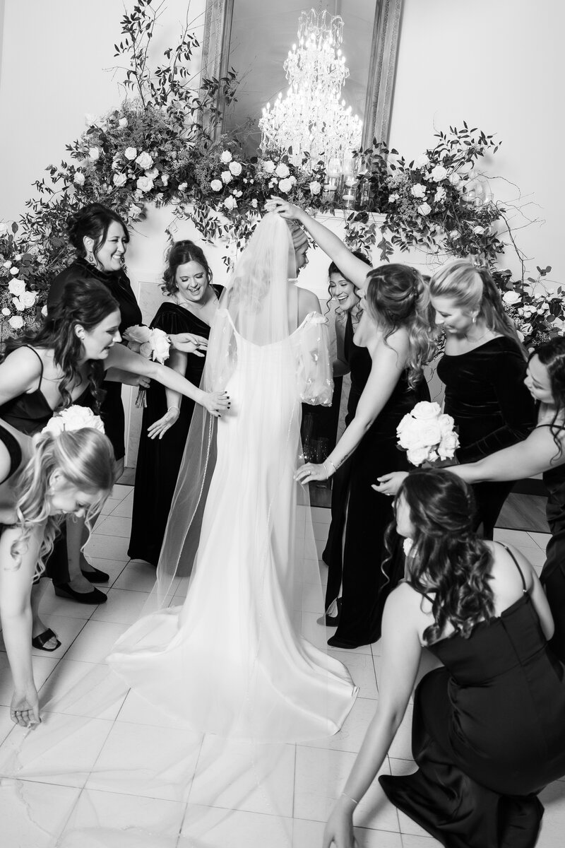 inside flash editorial wedding photo wisconsin