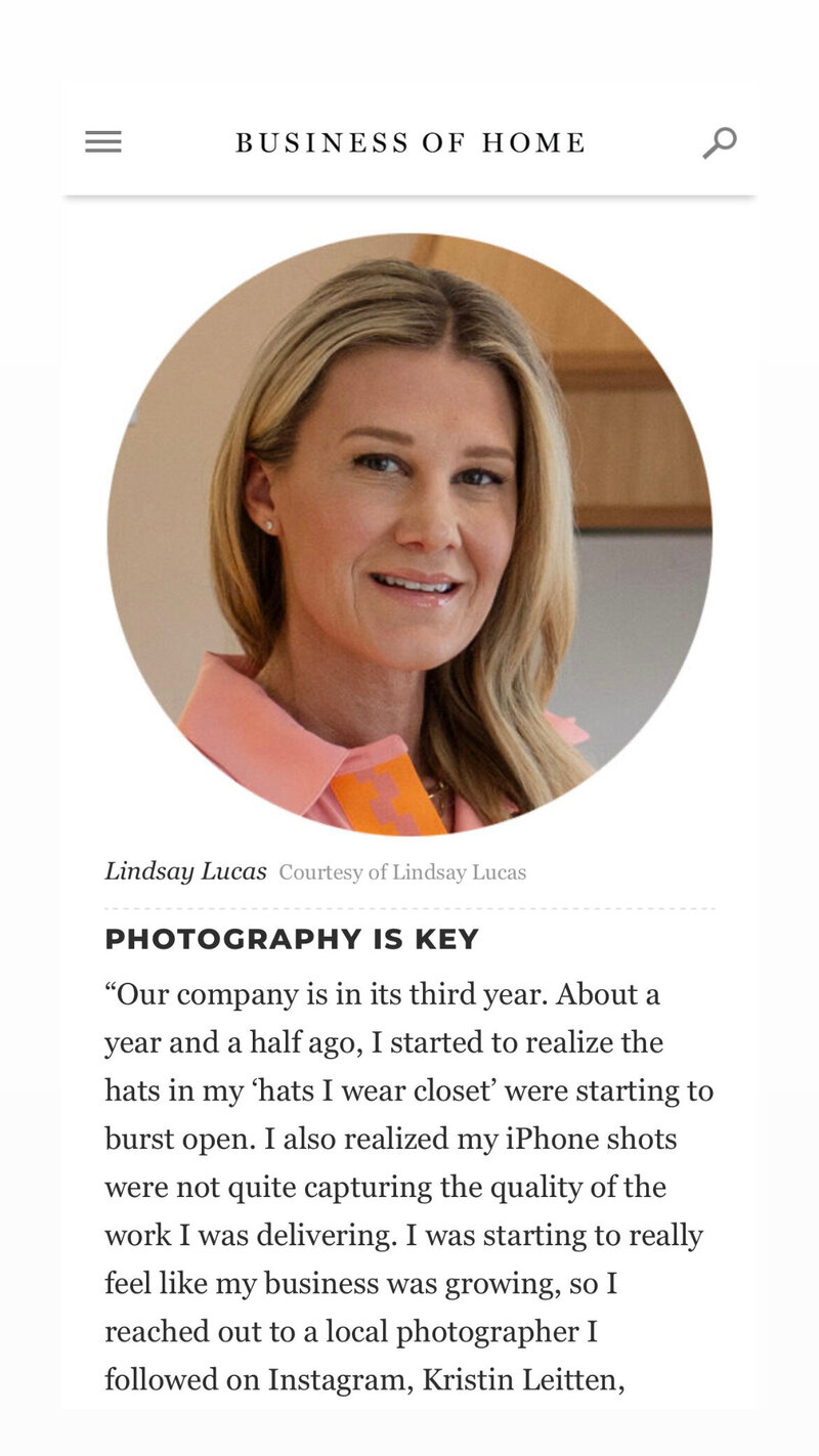 Business of Home Feature