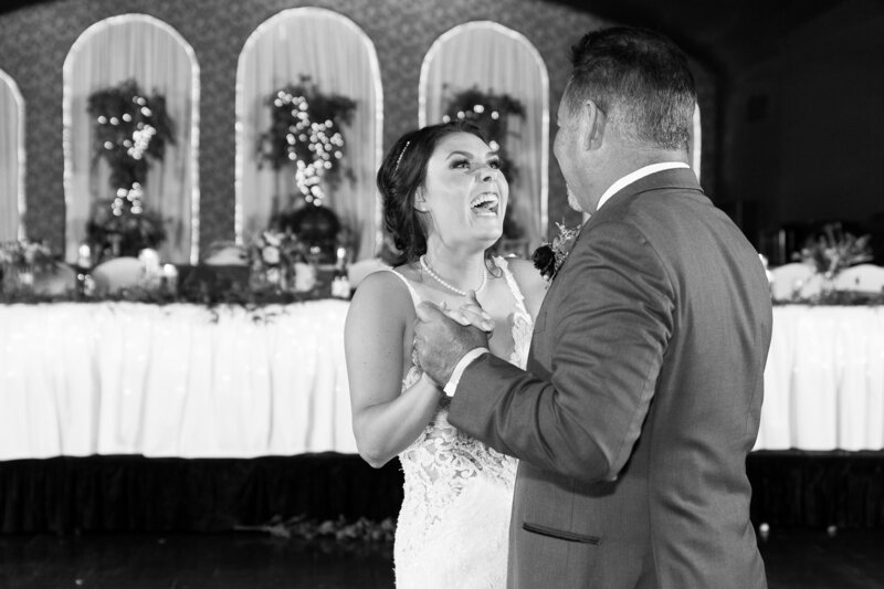 father daughter dance at detroit wedding reception