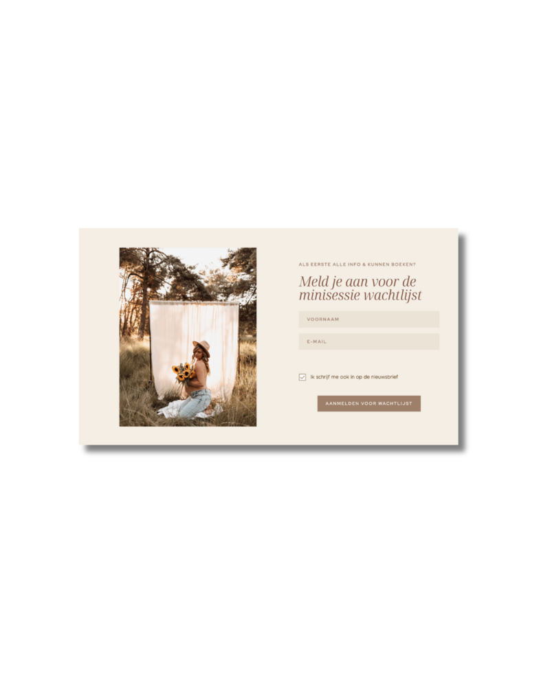 Opt-in formulieren Blooming Bliss 3