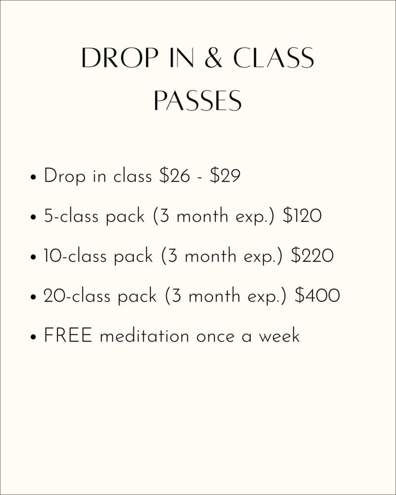 Waves Yoga Rates and Pricing
